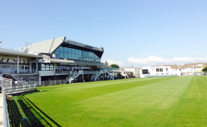 View of the Bristol Pavilion at Gloucestershire County Cricket Club